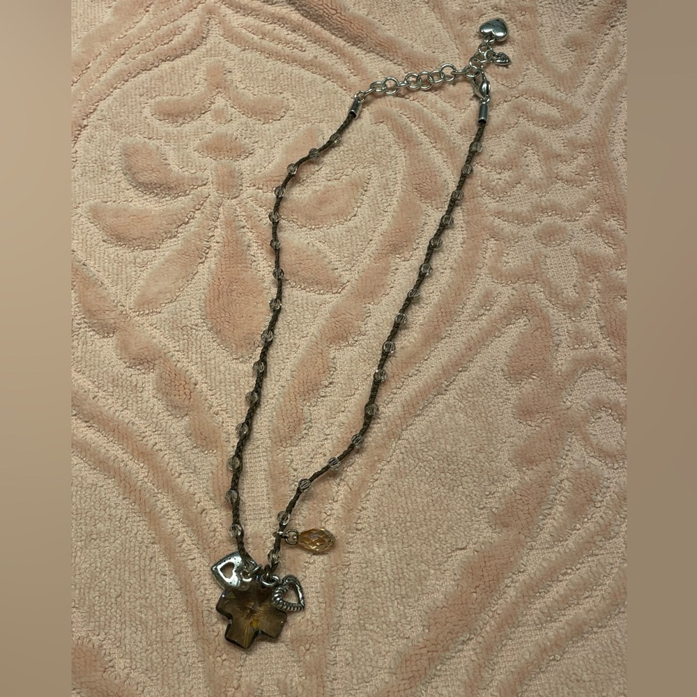 Brighton Karma Heart multi charms and crystals necklace